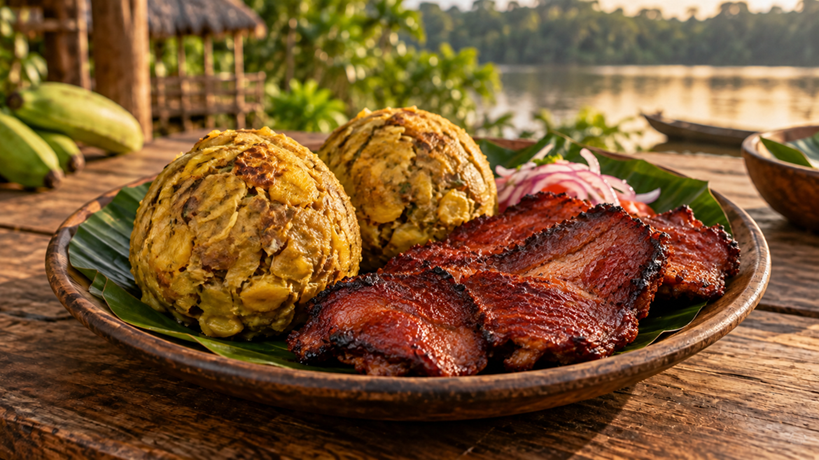 Tacacho con cecina